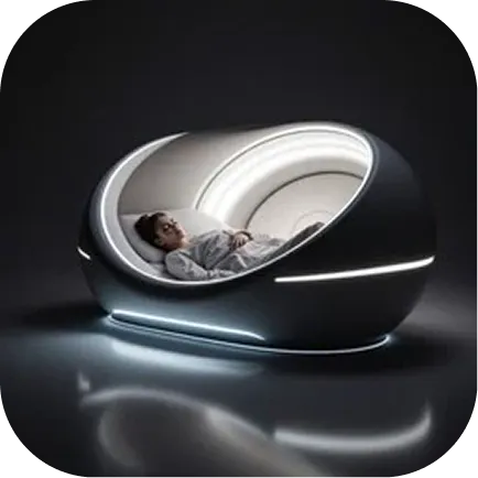 A traditional nap pod